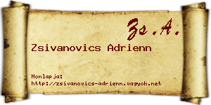 Zsivanovics Adrienn névjegykártya